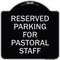Signmission Reserved Parking for Pastoral Staff Heavy-Gauge Aluminum Sign, 18" x 18", BS-1818-23084 A-DES-BS-1818-23084 - alternate 1